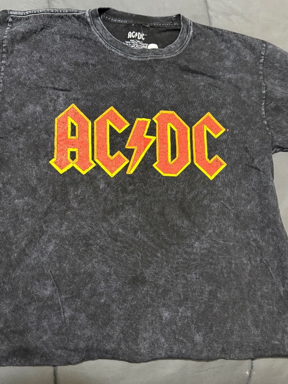AC/DC vintage looking convertible Tshirt New Large